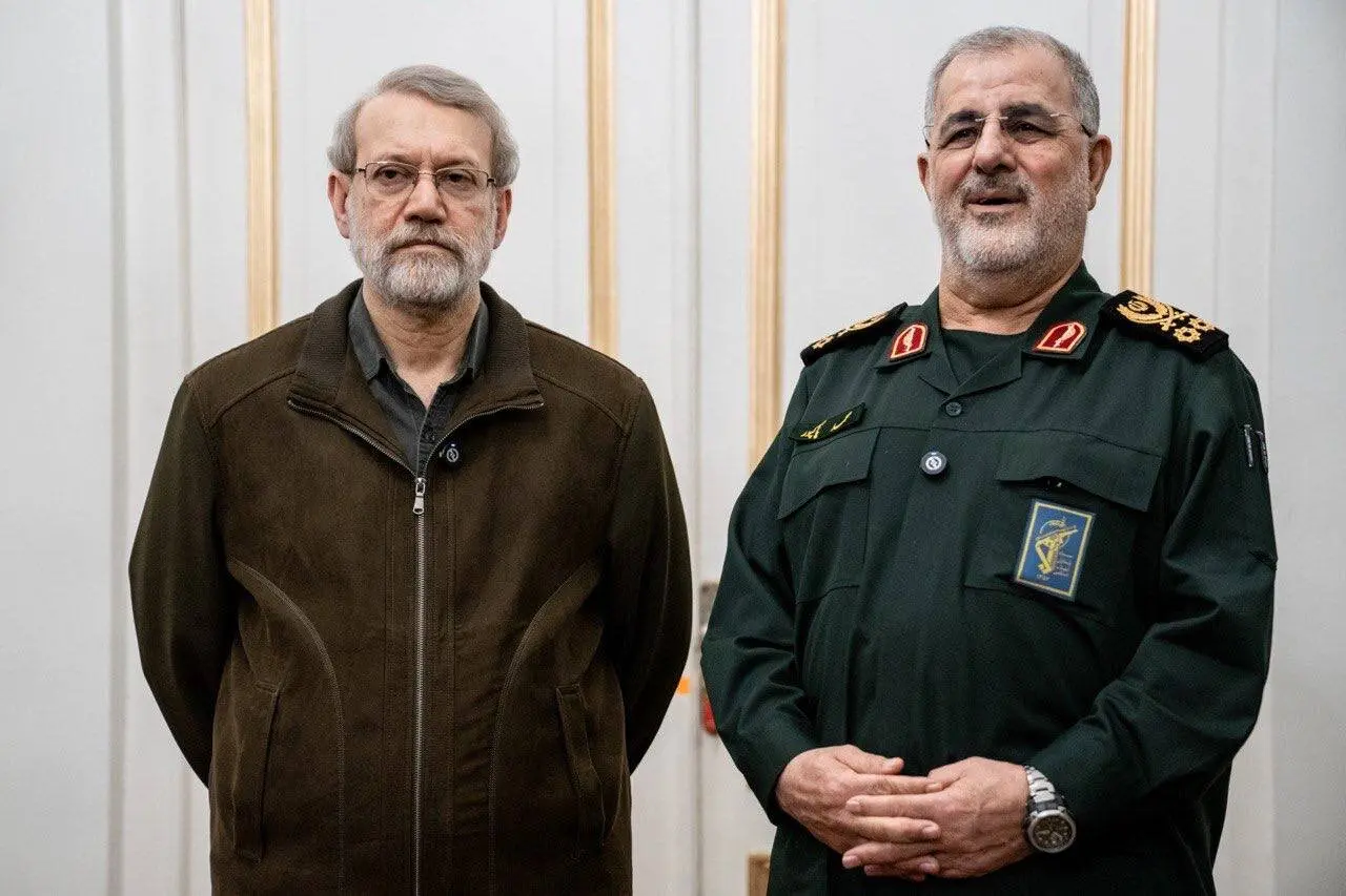 علی لاریجانی و فرمانده سپاه