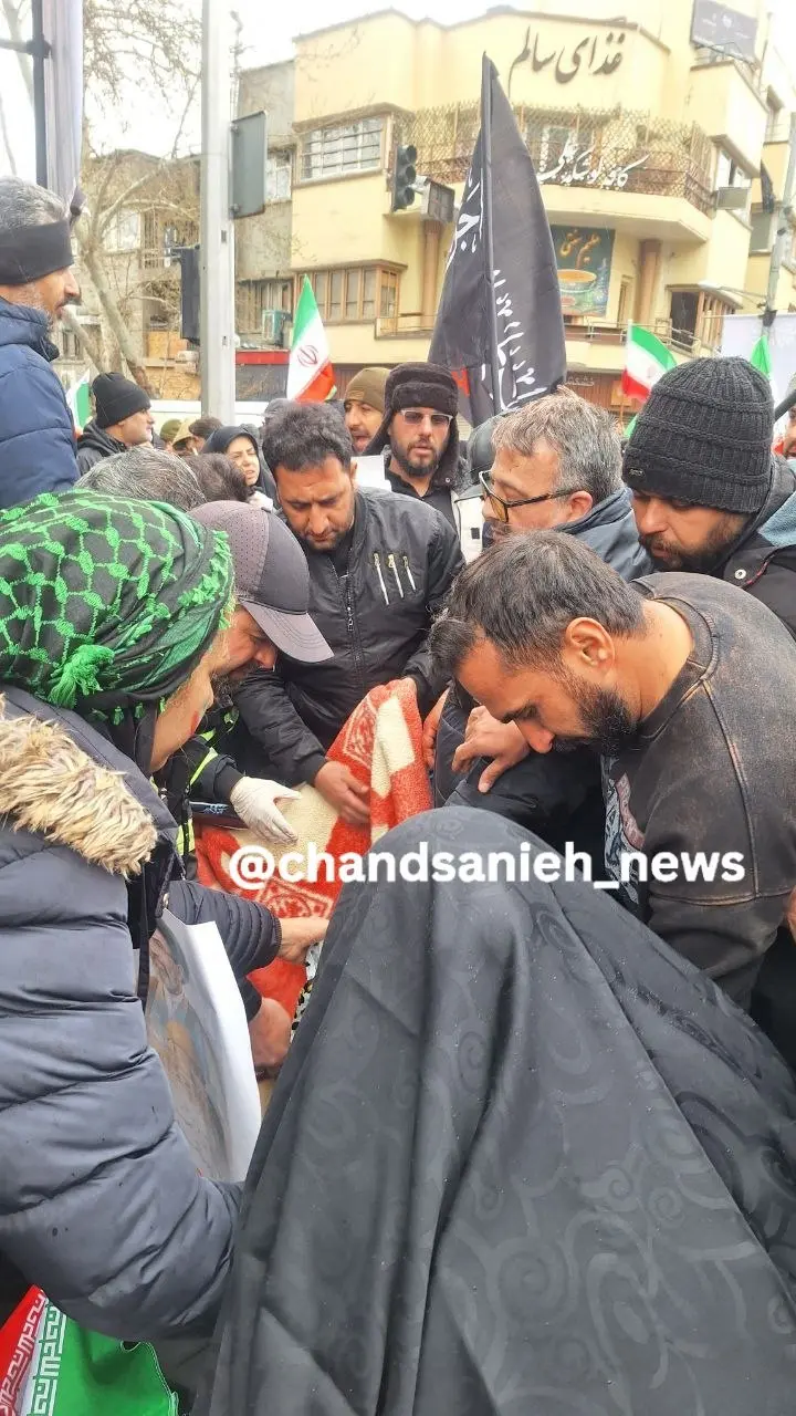 اصابت ترکش بمب اسراییلی به یک فرد در راهپیمایی روز قدس