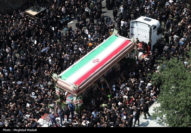 مراسم تشییع رییسی در تهران