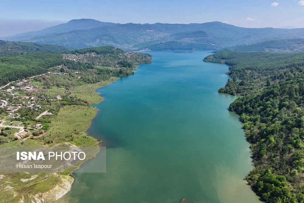 اسب ها در دریاچه لفور در سوادکوه مازندران