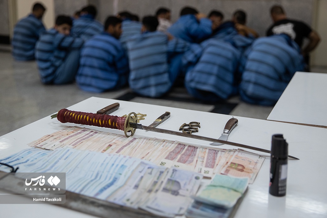 باند سرقت و قمه دستگیری سارقان موبایل‌قاپ اتوبان شهید همت
