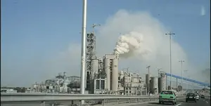 آلودگی هوا سیمان آبیک