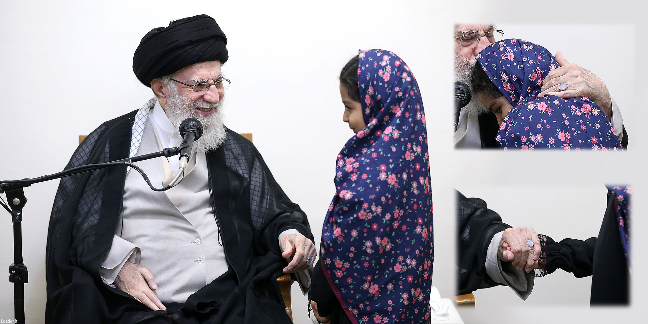 دیدار رهبر انقلاب با خانواده شهدای حمله اسراییل به ایران