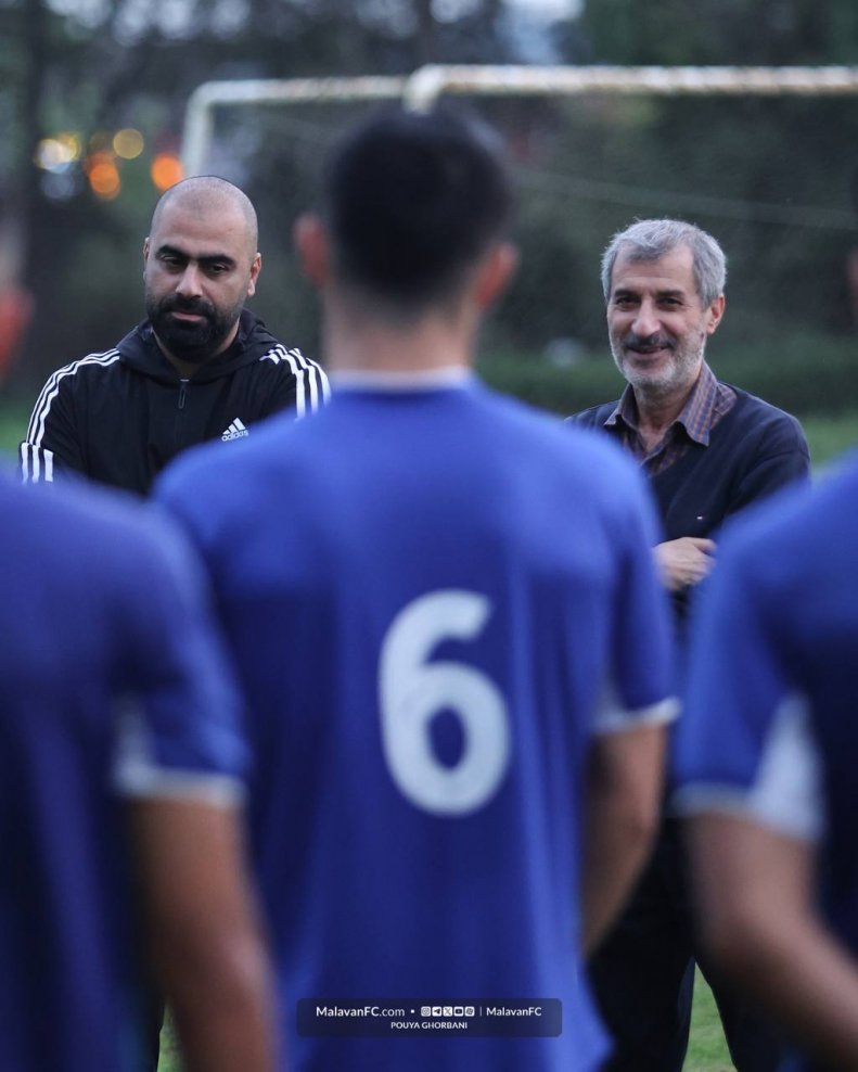 مایلی‌کهن، مهمان ویژه تمرین ملوان