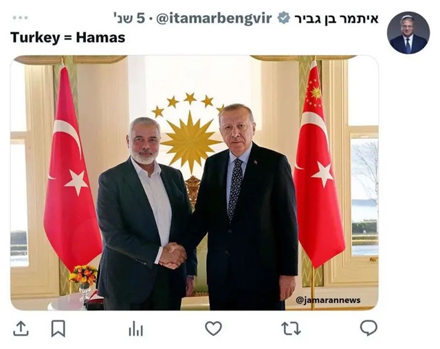 پست توجه‌برانگیز مقام ارشد اسرائیل درباره ترکیه