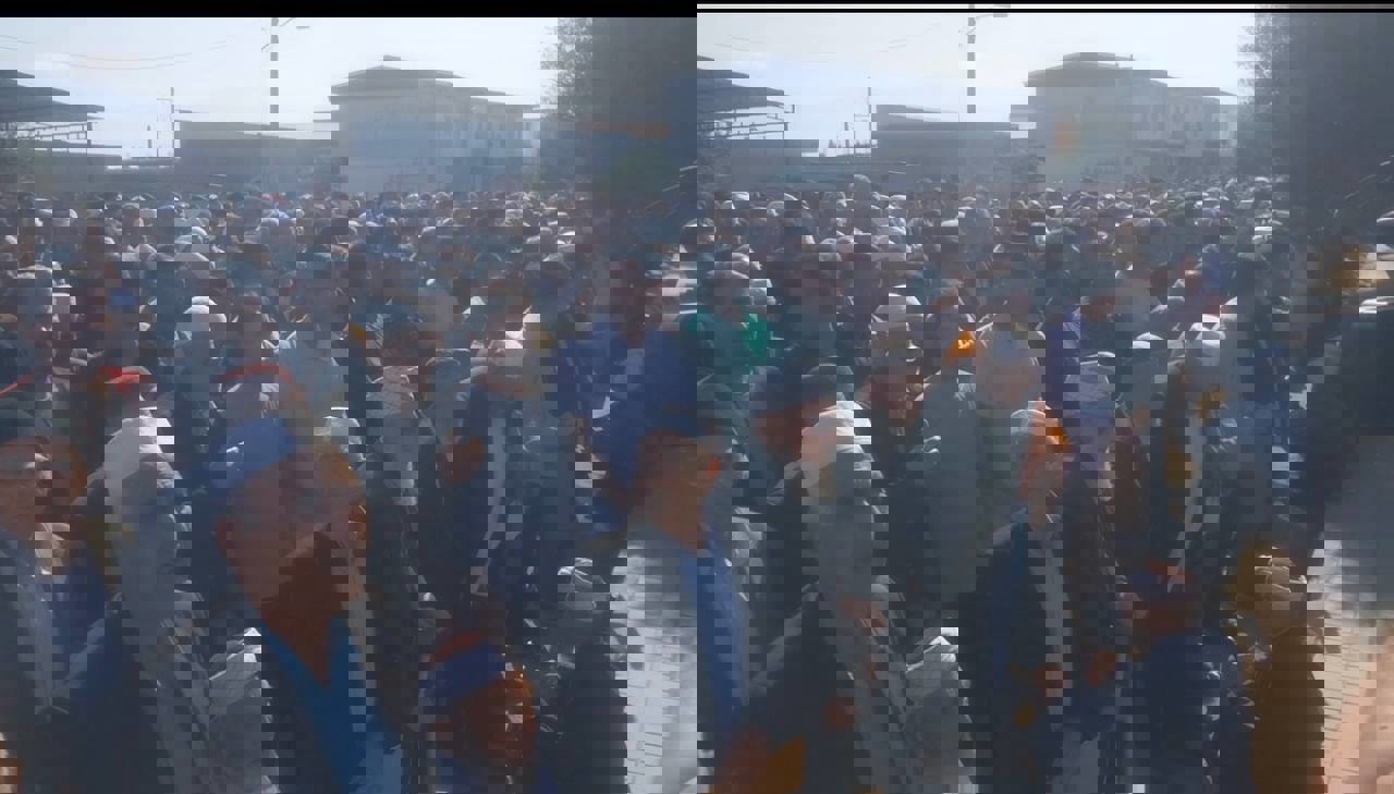 سنگ تمام مردم برای تشییع جنازه صابر کاظمی در آققلا