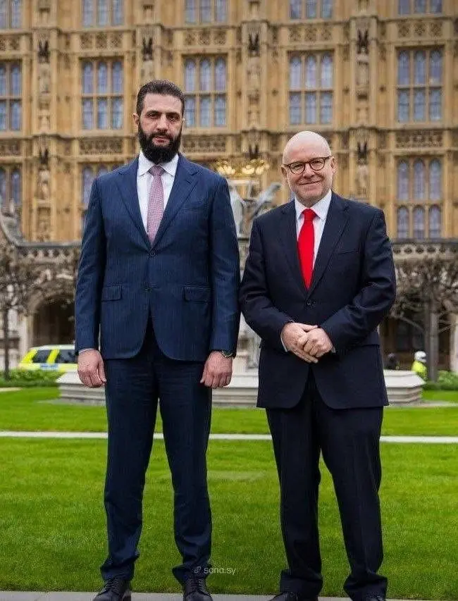 احمد الشرع در لندن