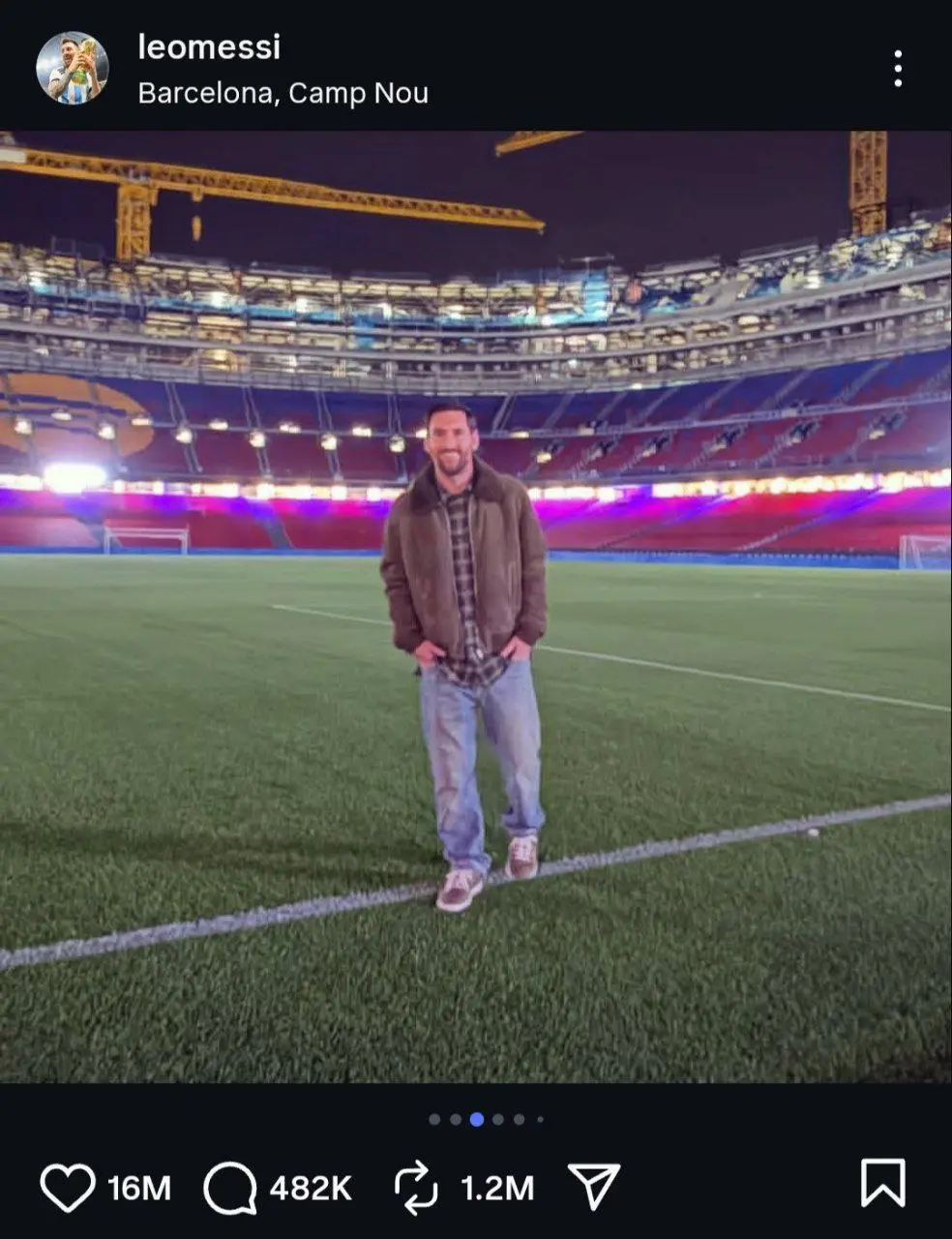 پست لیونل مسی