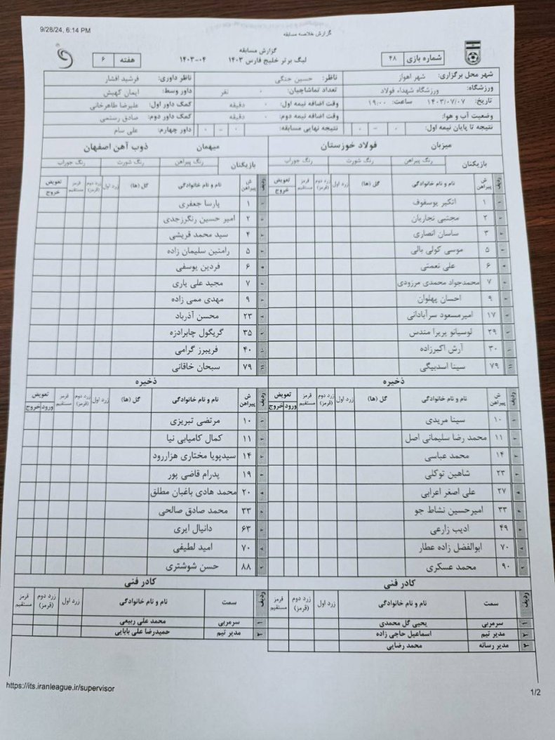 یحیی بازیکن جنجالی را بازی نداد