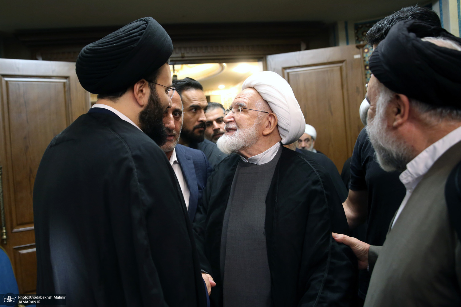 کروبی و نوه امام خمینی علی 