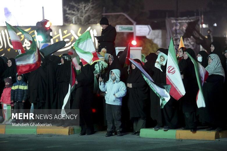 تجمع مردمی برای مطالبه وعده صادق ۳ در مشهد  