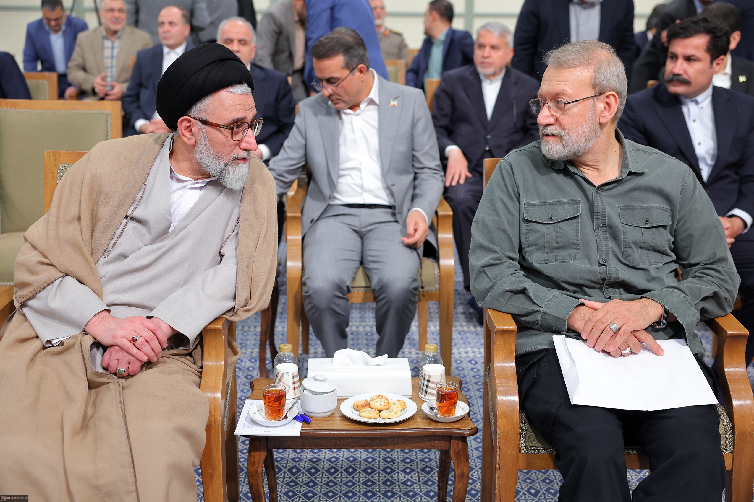 علی لاریجانی و خطیب وزیر اطلاعات