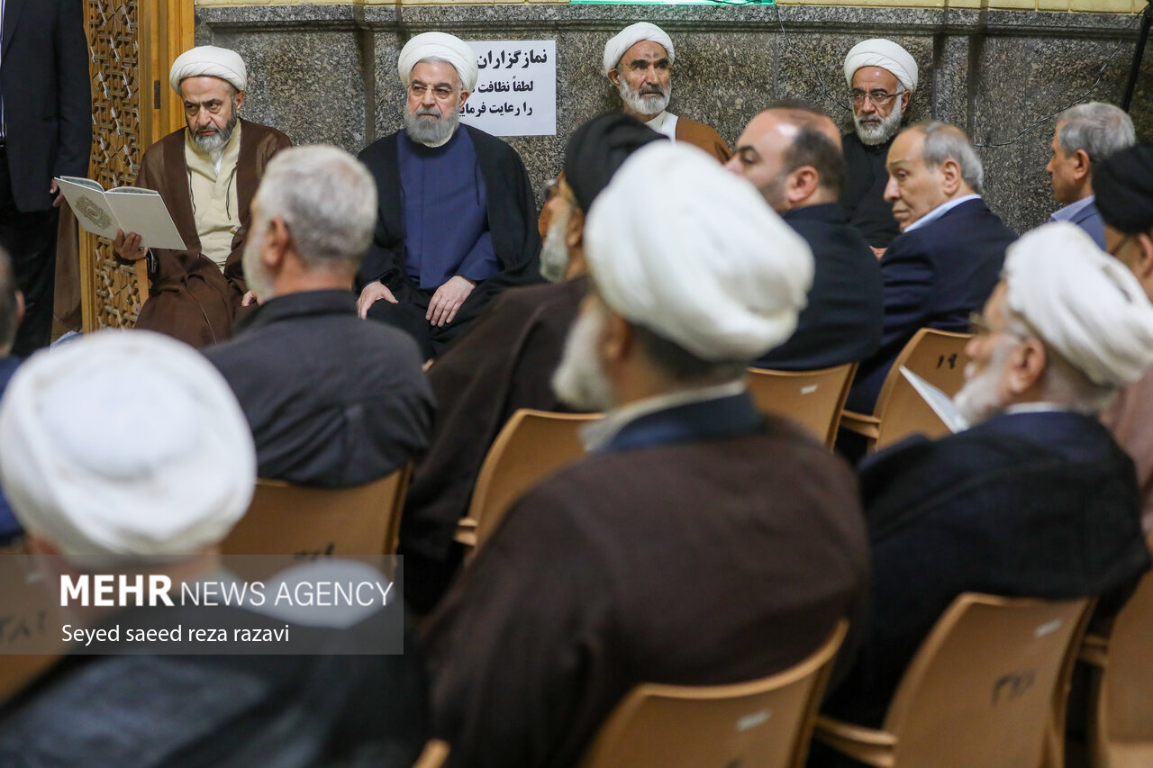 مراسم ختم همسر آیت الله سیستانی در تهران