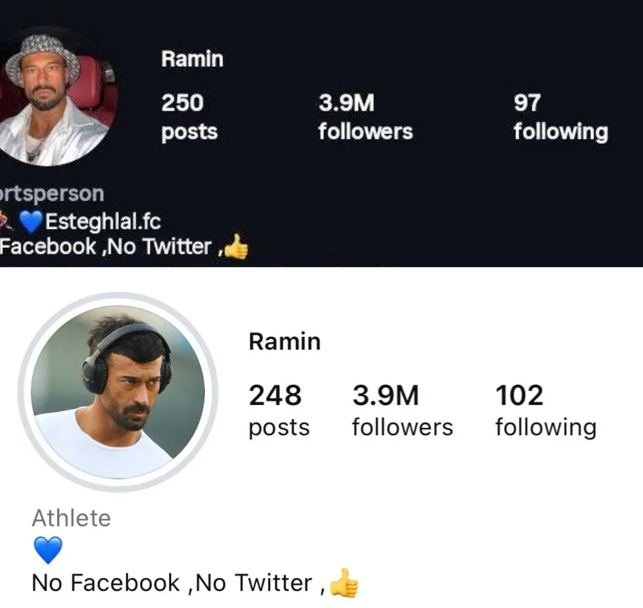 حرکت جنجالی رامین رضاییان