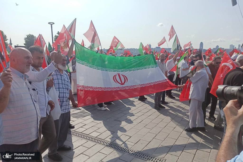 تظاهرات مردم ترکیه در حمایت از ایران
