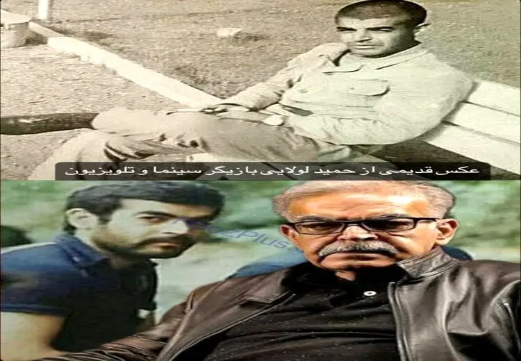 دوره سربازی حمید لولایی/ عکس