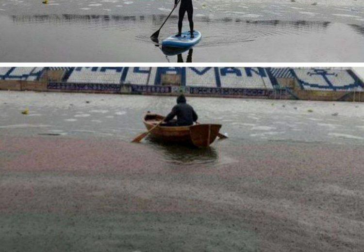   تصاویری عجیب از وضعیت ورزشگاه سیروس قایقران در انزلی