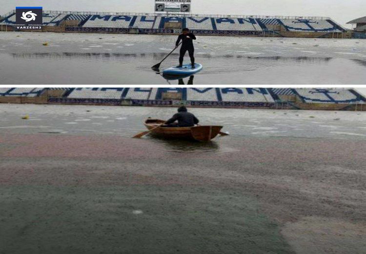 تصاویری عجیب از وضعیت ورزشگاه سیروس قایقران در انزلی