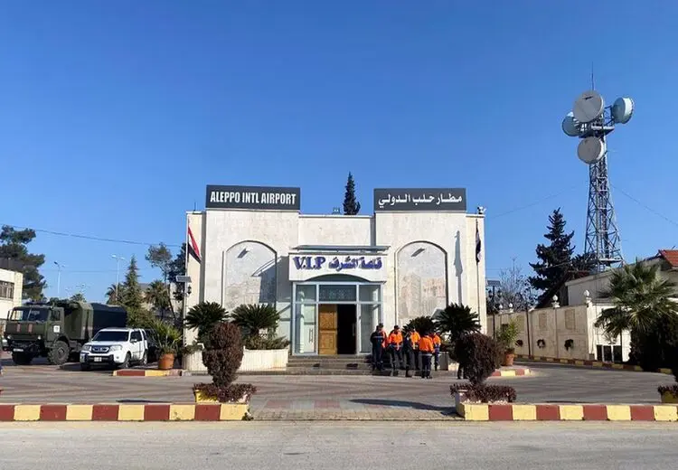 بمباران باند فرودگاه حلب در سوریه توسط اسراییل