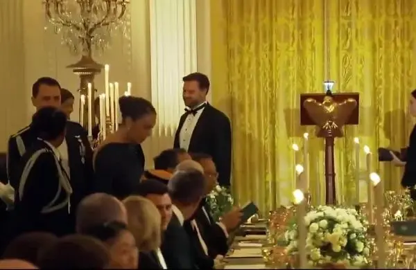 حضور کریستیانو رونالدو، همراه هیأت عربستان در ضیافت کاخ سفید