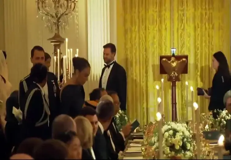 حضور کریستیانو رونالدو، همراه هیأت عربستان در ضیافت کاخ سفید