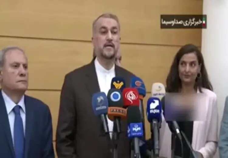 سانسور کنفرانس خبری امیرعبدالهیان در لبنان توسط صدا و سیما