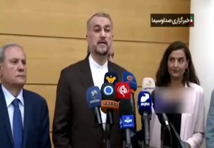 سانسور کنفرانس خبری امیرعبدالهیان در لبنان توسط صدا و سیما