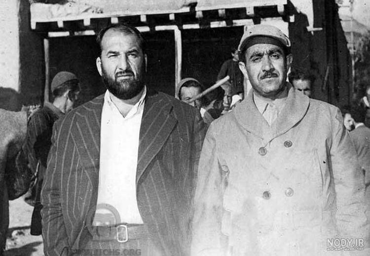  شعبان بی‌مخ در حال روبوسی با نواب‌ صفوی