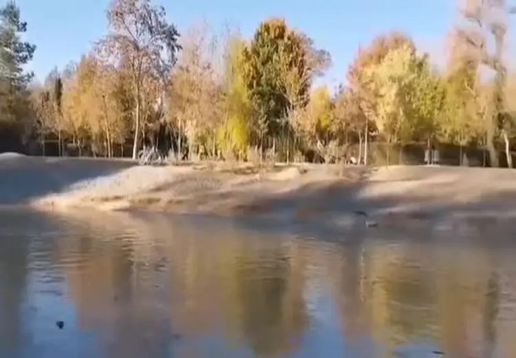 لحظه رسیدن آب زاینده‌رود به اصفهان