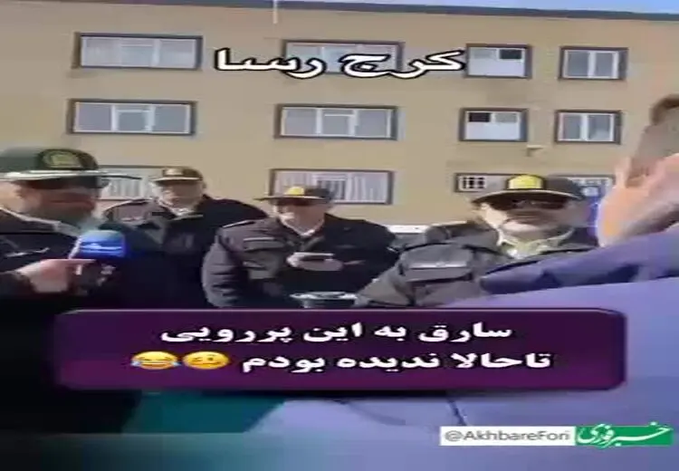  کل‌کل سارق با پلیس حین اعلام تعداد سرقت!