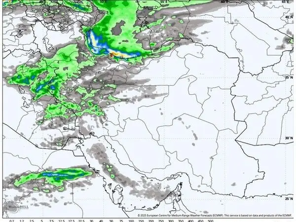 ورود سامانه بارشی جدید به کشور از روز شنبه / اوج بارش‌ها در ۹ استان


