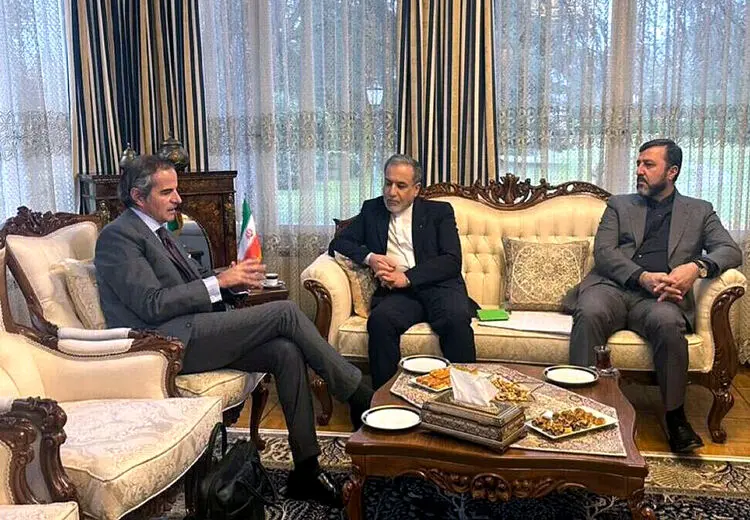 پیام گروسی پس از دیدار با عراقچی 