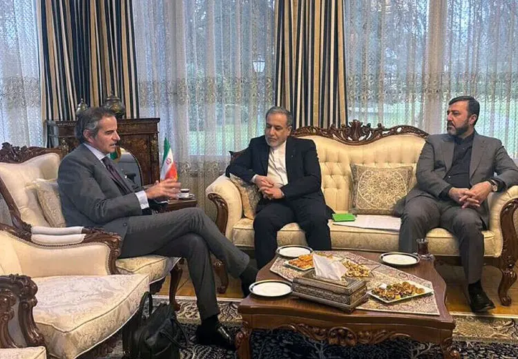 پیام گروسی پس از دیدار با عراقچی 