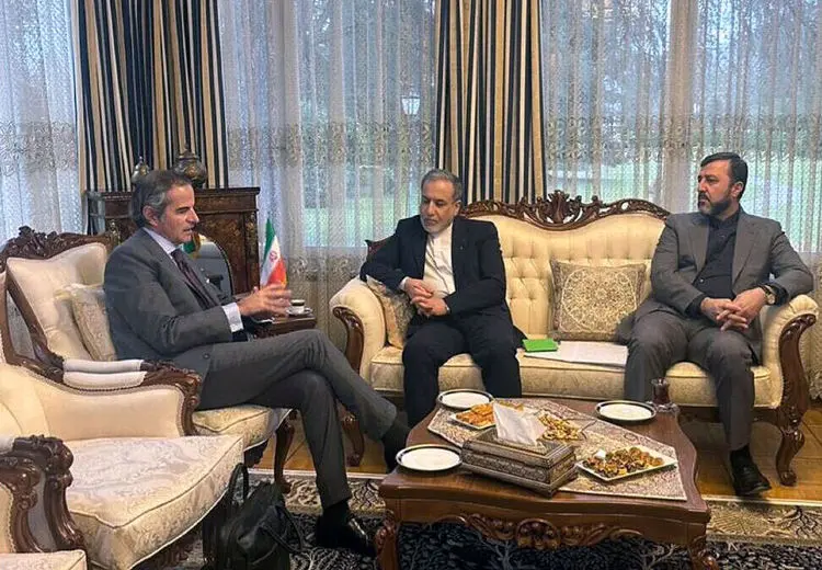 پیام گروسی پس از دیدار با عراقچی 