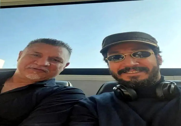 سلفی بهرام افشاری در کنار علی دایی