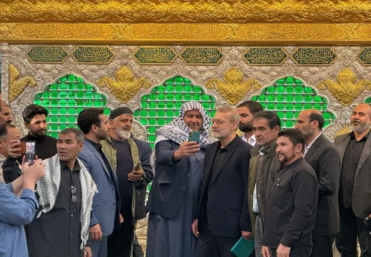 سلفی با علی لاریجانی در حرم حضرت زینب (س)