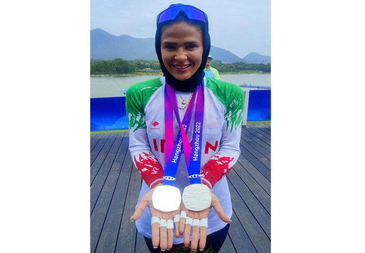 دست‌های پینه‌بسته دختر مدال‌آور ایران در هانگژو