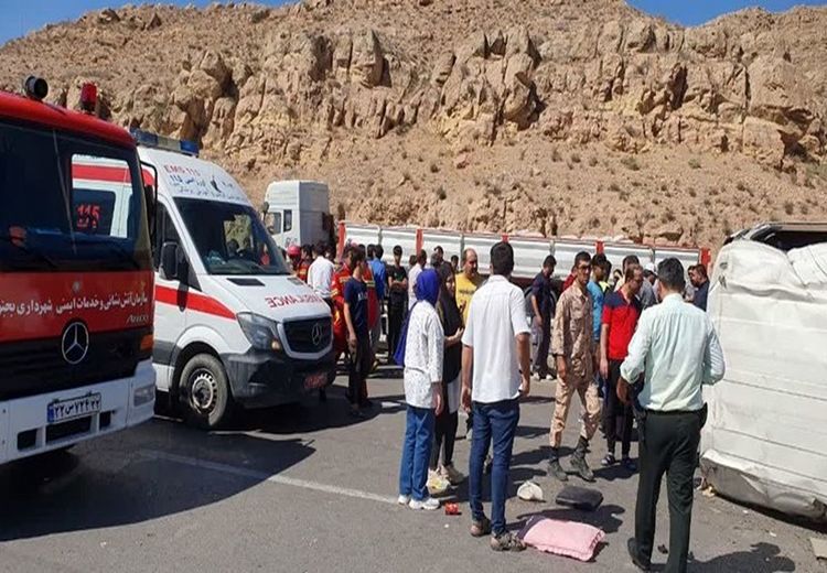 مرگ 5 نفر در تصادف اتوبوس با سمند در خوزستان