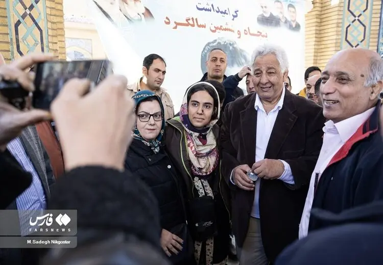 طالقانی در مراسم سالگرد درگذشت پهلوان تختی