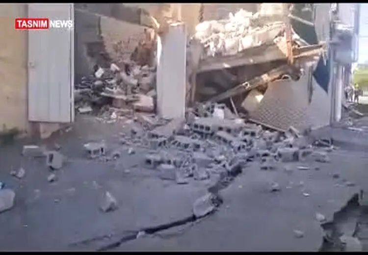  رانش وحشتناک زمین در حصار کرج