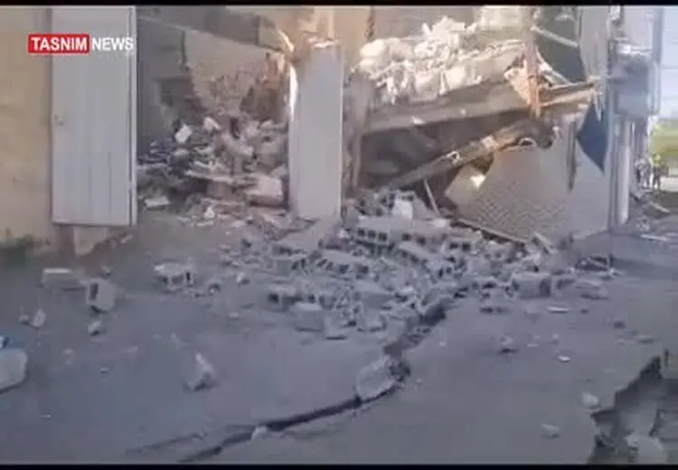  رانش وحشتناک زمین در حصار کرج