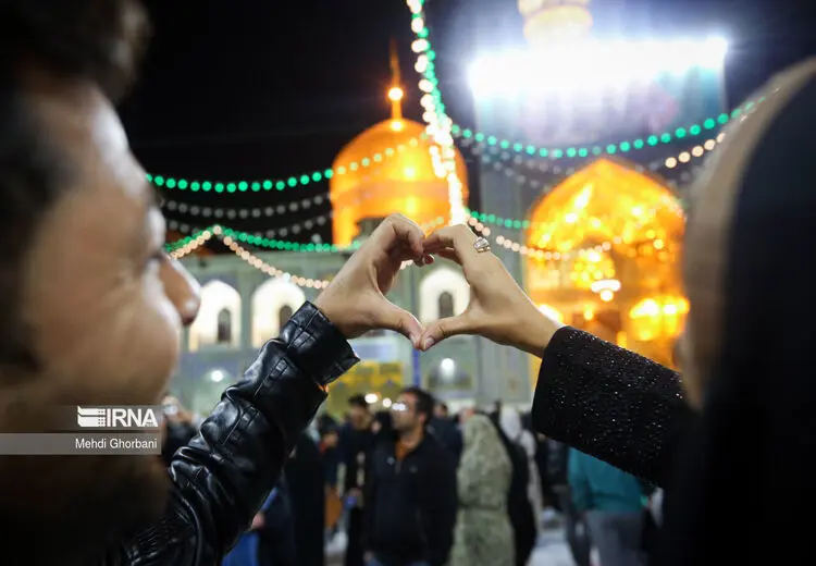 حرم رضوی در شب میلاد امام جواد (ع)