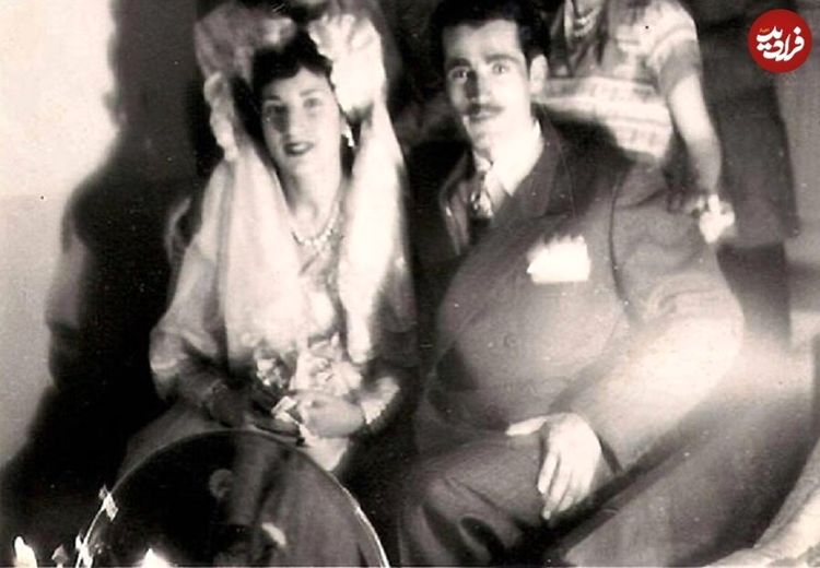 عکس عروسی فروغ فرخزاد و پرویز شاپور