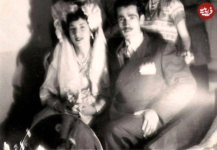 عکس عروسی فروغ فرخزاد و پرویز شاپور