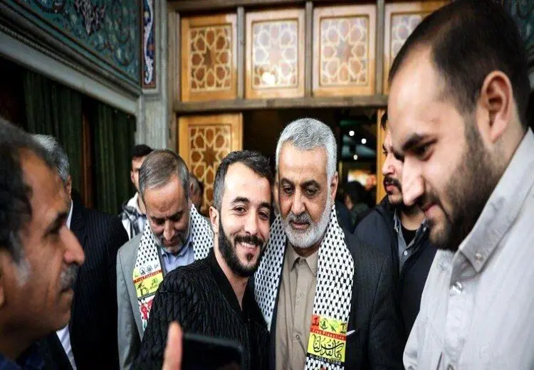 بدل حاج قاسم در مراسم ختم شهید رضی موسوی/ عکس