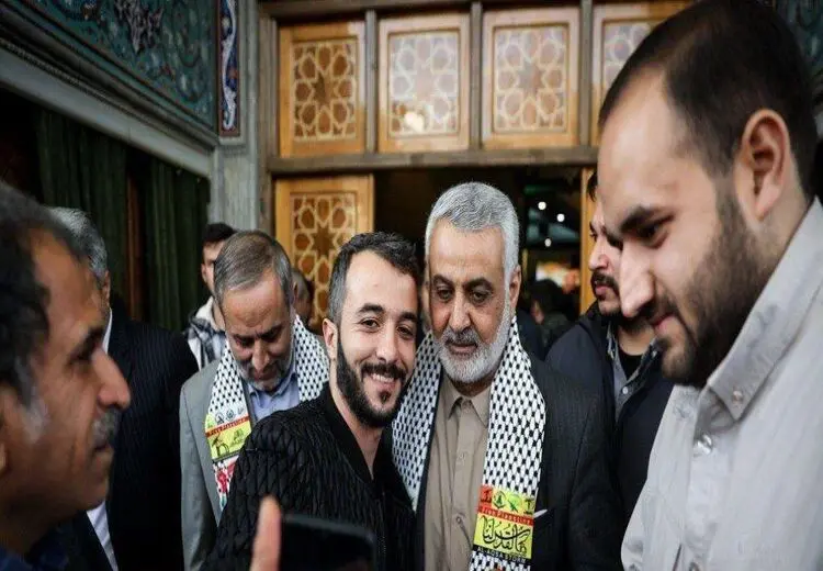 بدل حاج قاسم در مراسم ختم شهید رضی موسوی/ عکس