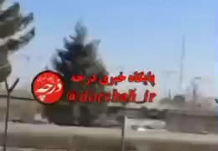 لحظه سقوط بالگرد ارتش در درچه اصفهان