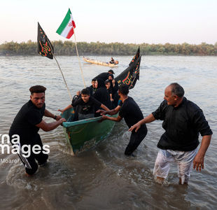 استقبال از زائران کربلا در روستای «خلیفه حیدر»