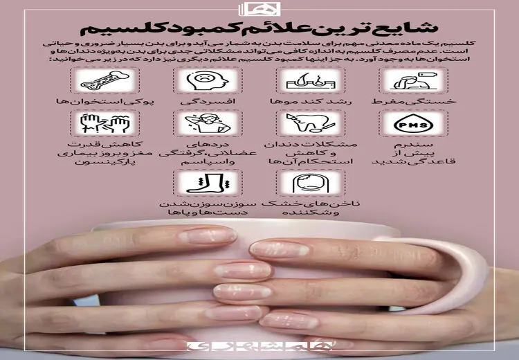 از کجا بدانیم کمبود کلسیم داریم؟