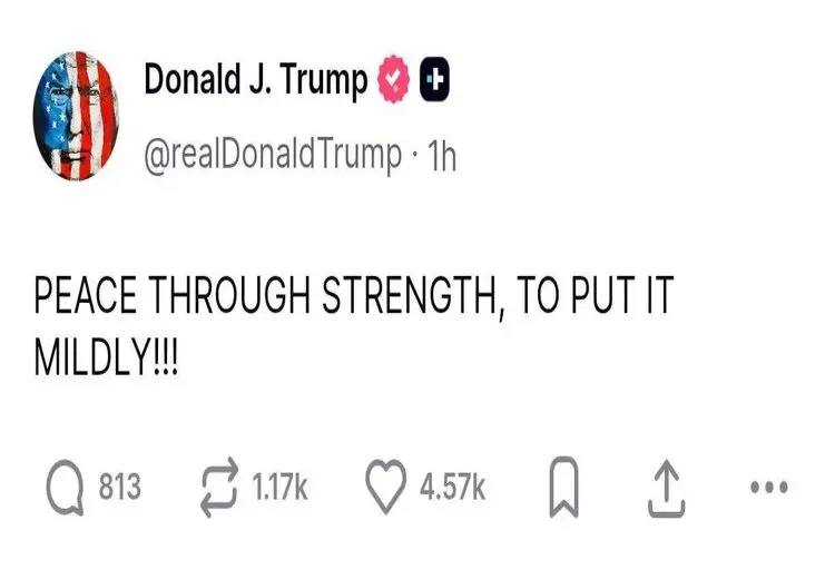 پست جدید ترامپ درباره جنگ با ایران